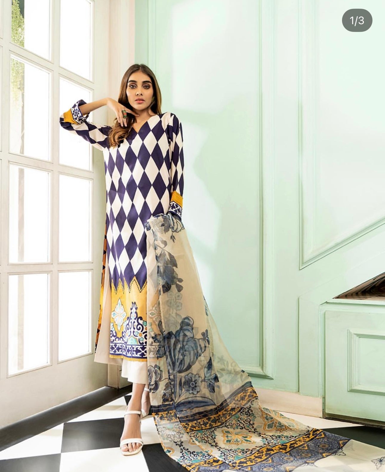 Long Shirt With Trouser - Z806
