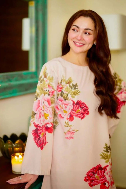 Hani Amir Trending Co-Ord Set Digital Printed Poly Lawn- Z821