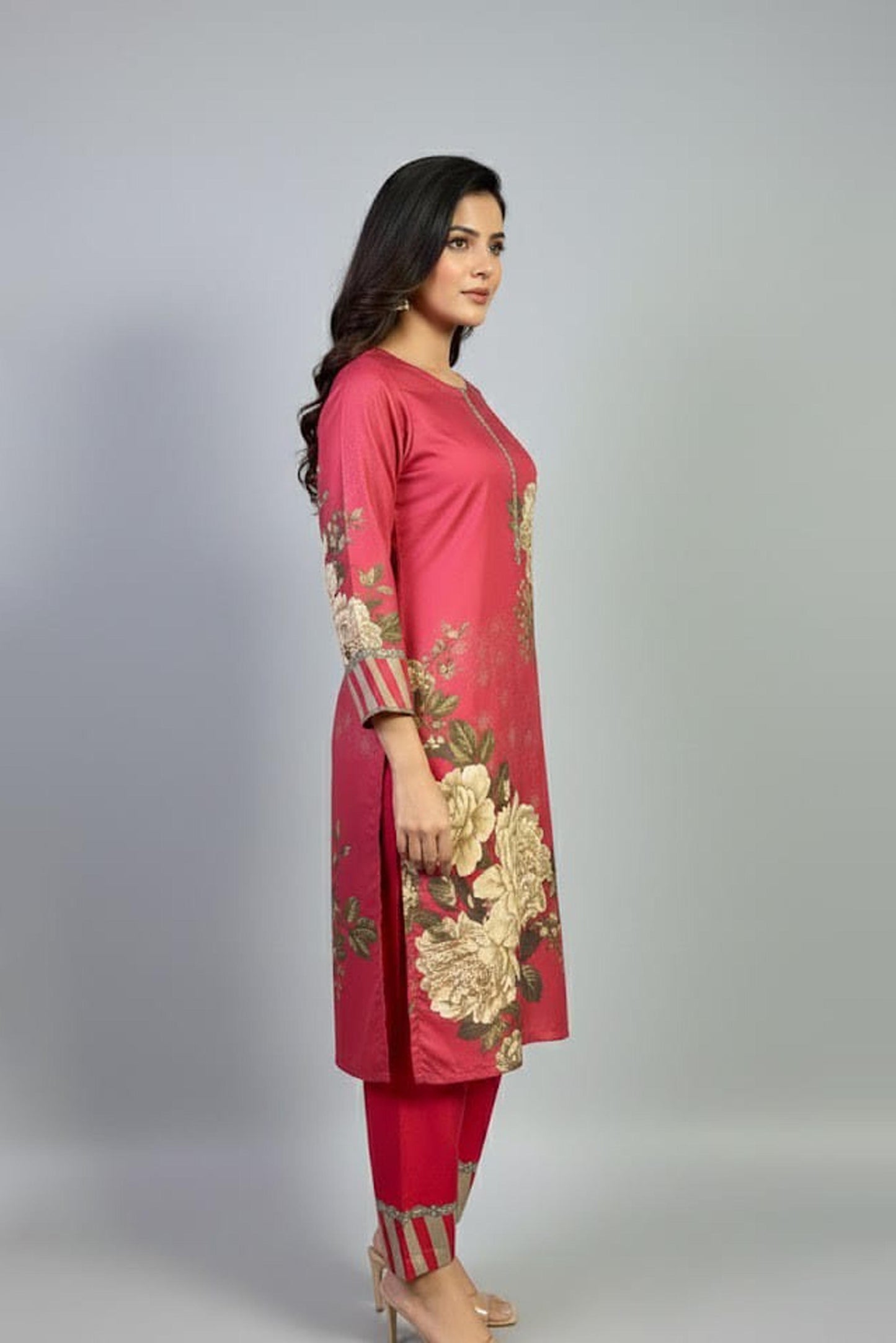 Digital Printed Dress 2PC - 853