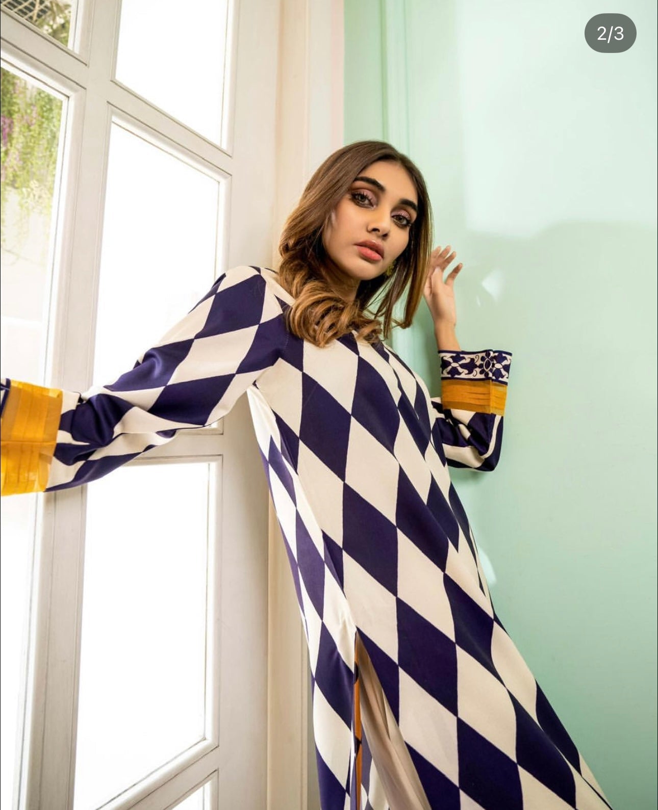 Long Shirt With Trouser - Z806