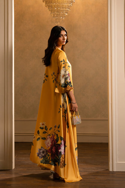Long Length Printed Dress 2PC - 866