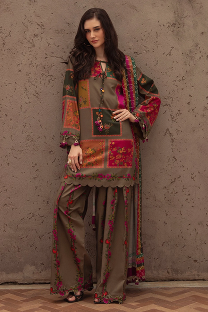 Long Length Printed Dress 2PC - 865