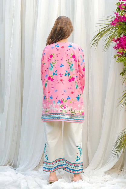 Pink Trendy Co-Ord Set | Digital Printed 803