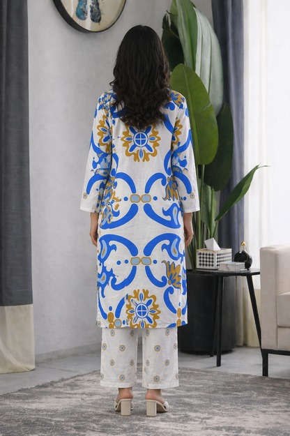 Long Shirt With Trouser - 809
