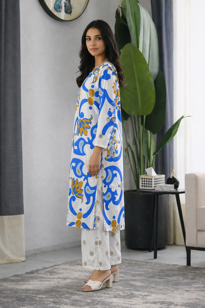 Long Shirt With Trouser - 809