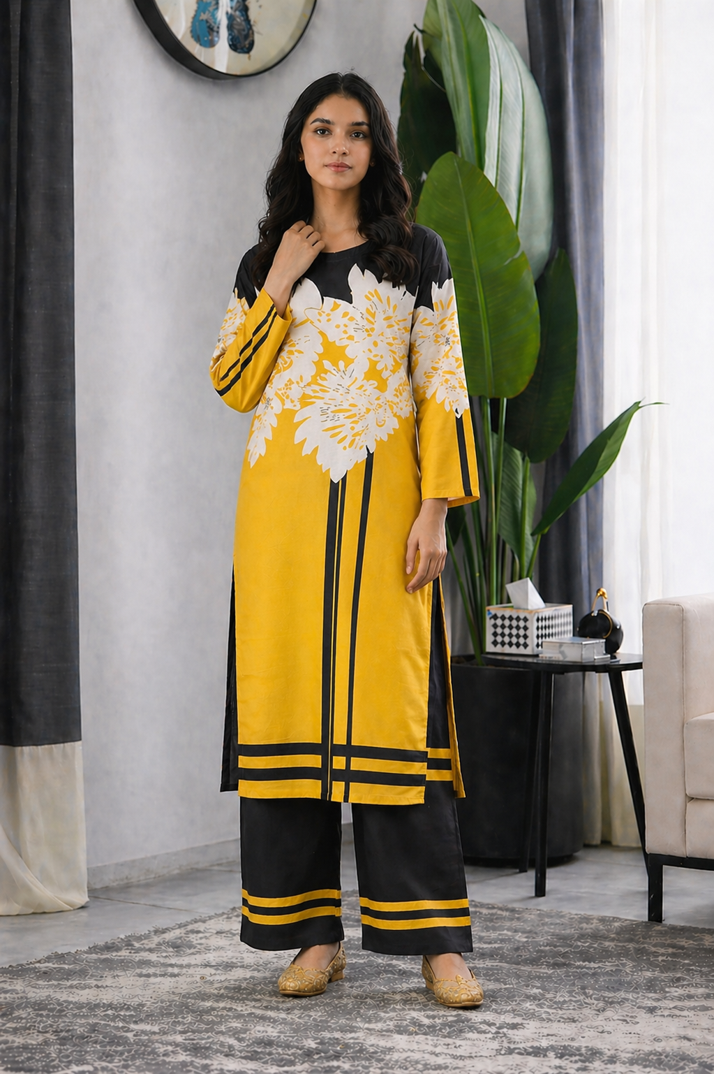 Digital Printed Dress 2PC - 837