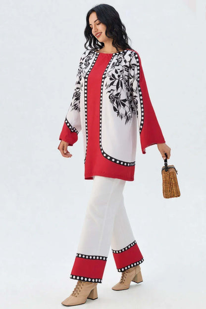 Digital Printed Dress 2PC - 842