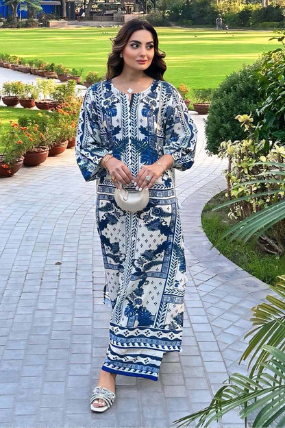 Digital Printed Dress 2PC - 844