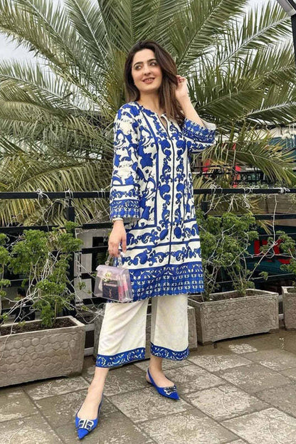 Digital Printed Dress 2PC - 846