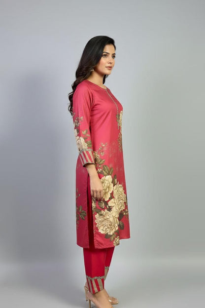 Digital Printed Dress 2PC - 853