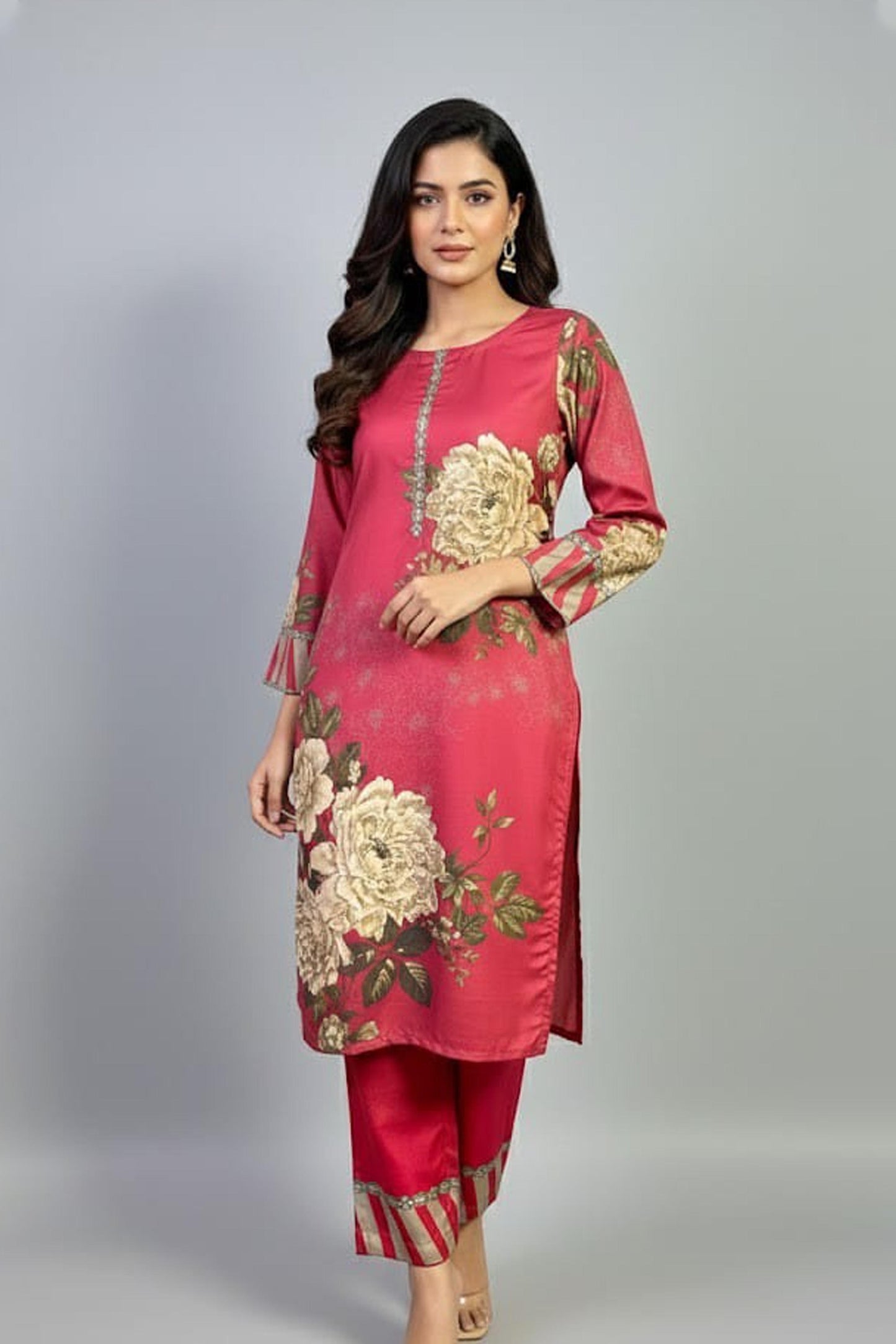 Digital Printed Dress 2PC - 853