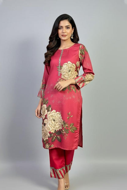 Digital Printed Dress 2PC - 853