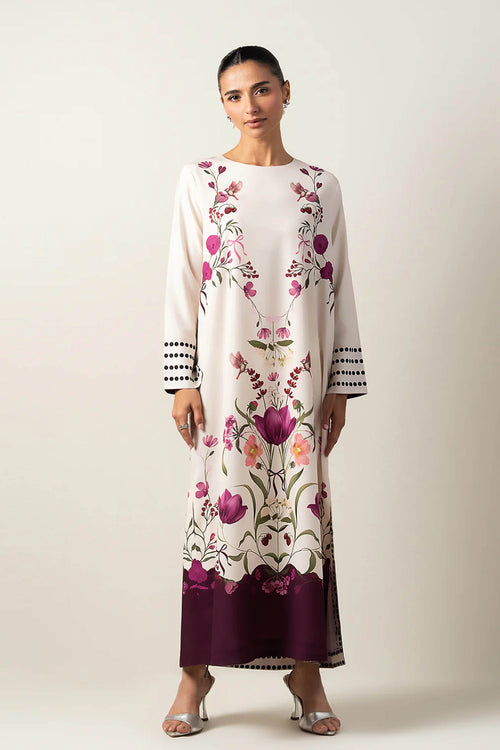 LULU Best Seller Printed Dress 2PC - Khaddar - 861