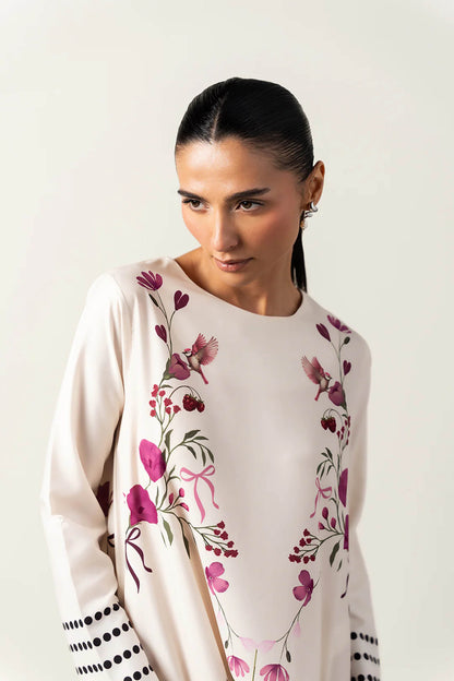 LULU Best Seller Printed Dress 2PC - Khaddar - 861