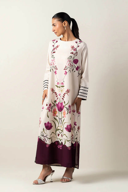 LULU Best Seller Printed Dress 2PC - Khaddar - 861