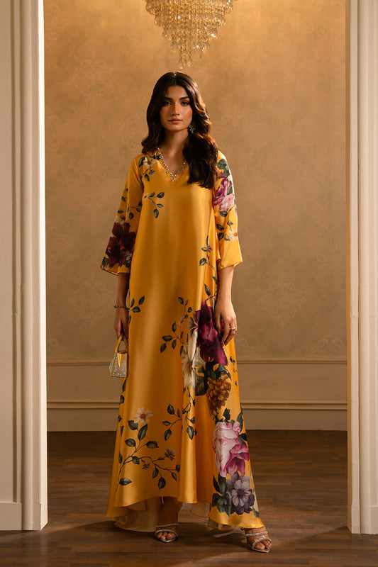 Long Length Printed Dress 2PC - 866