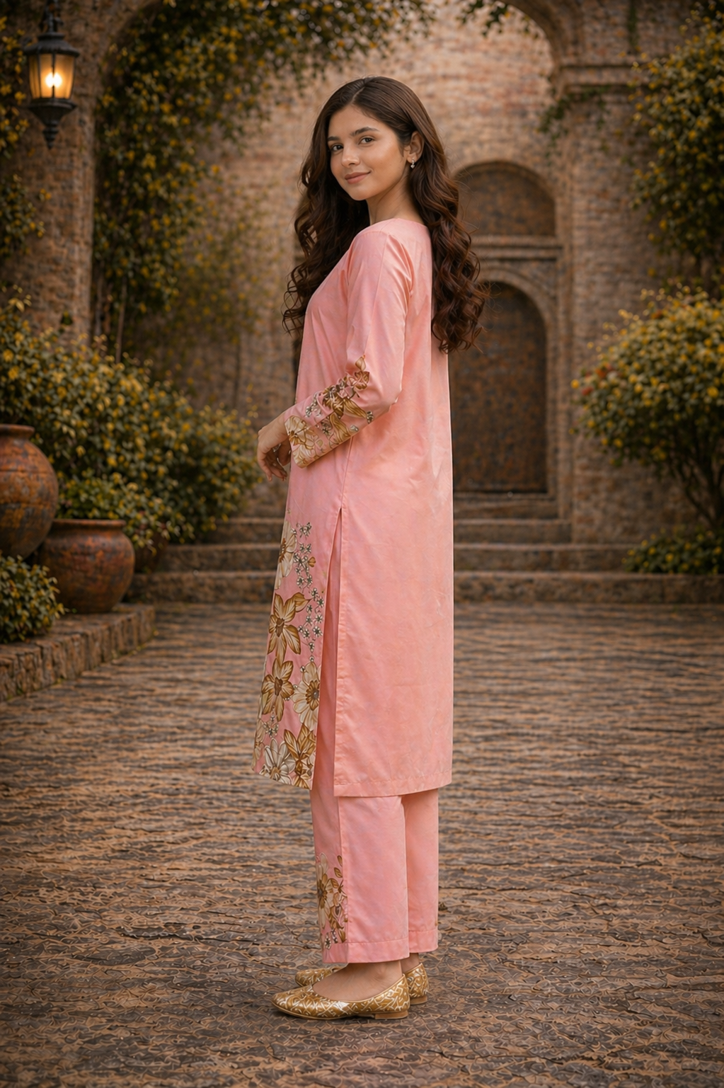 Digital Printed Dress 2PC - 840