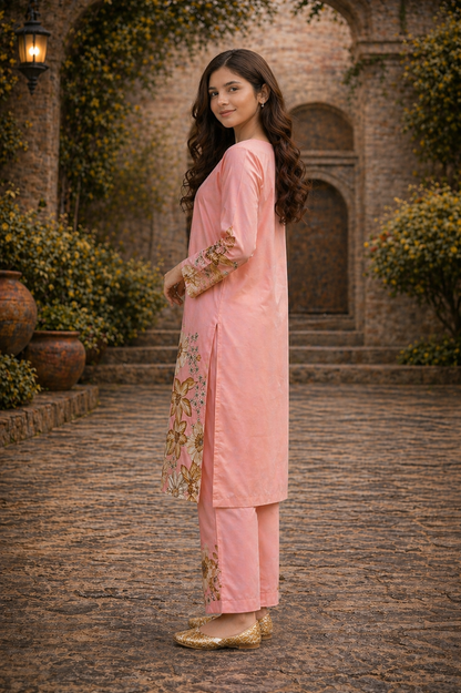 Digital Printed Dress 2PC - 840