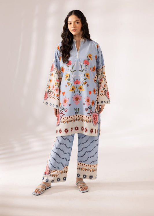 Long Length Printed Dress 2PC - Khaddar - 863